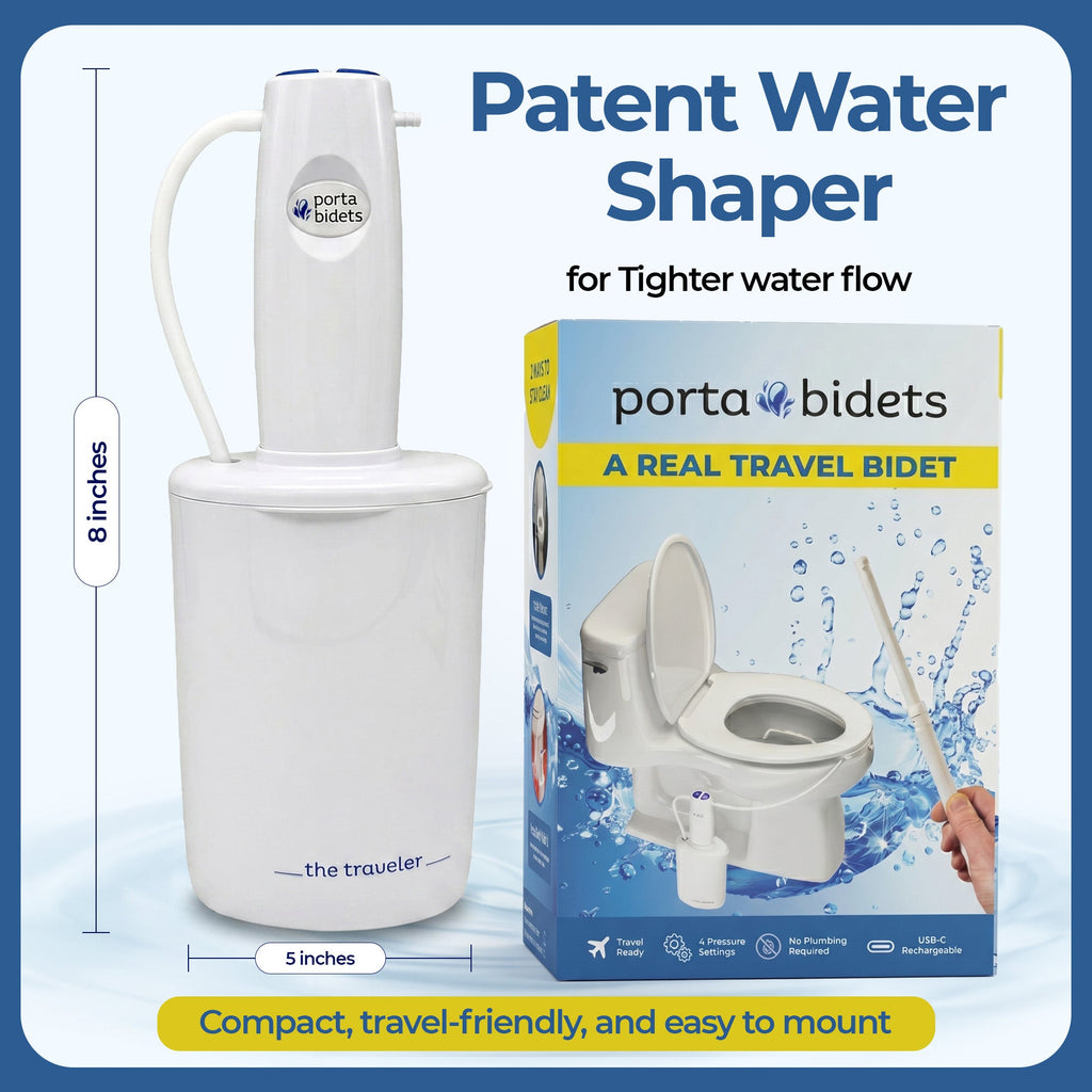 The Traveler Portable Bidet | Toilet-Mounted Travel Bidet