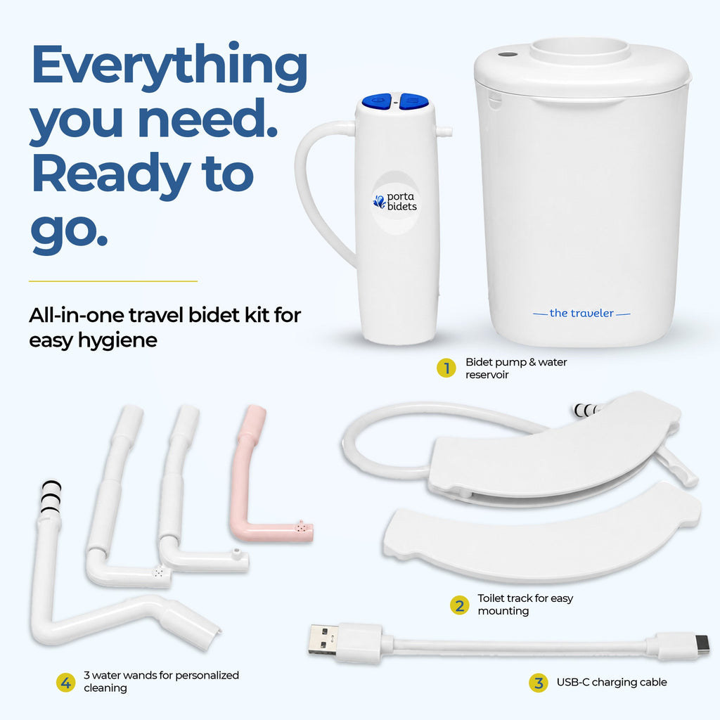 The Traveler Portable Bidet | Toilet-Mounted Travel Bidet