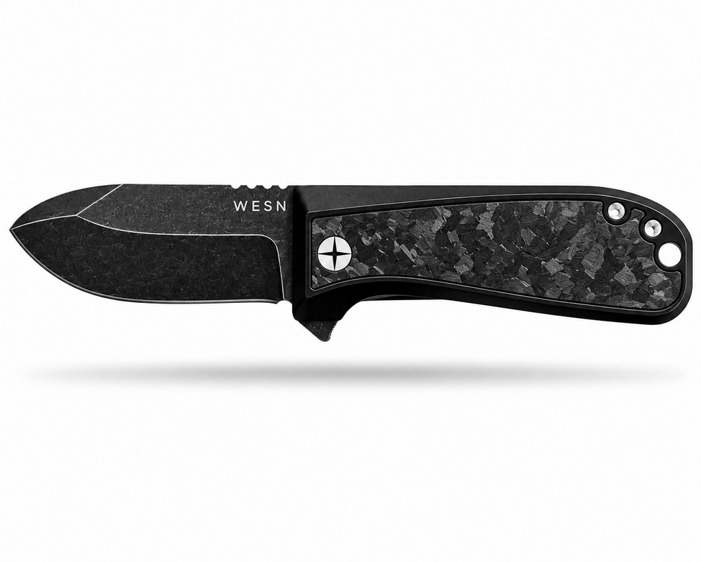 2.8" CPM S35VN, PVD & Titanium - WESN X C+C : THE ALLMAN Knife ( NEW! )