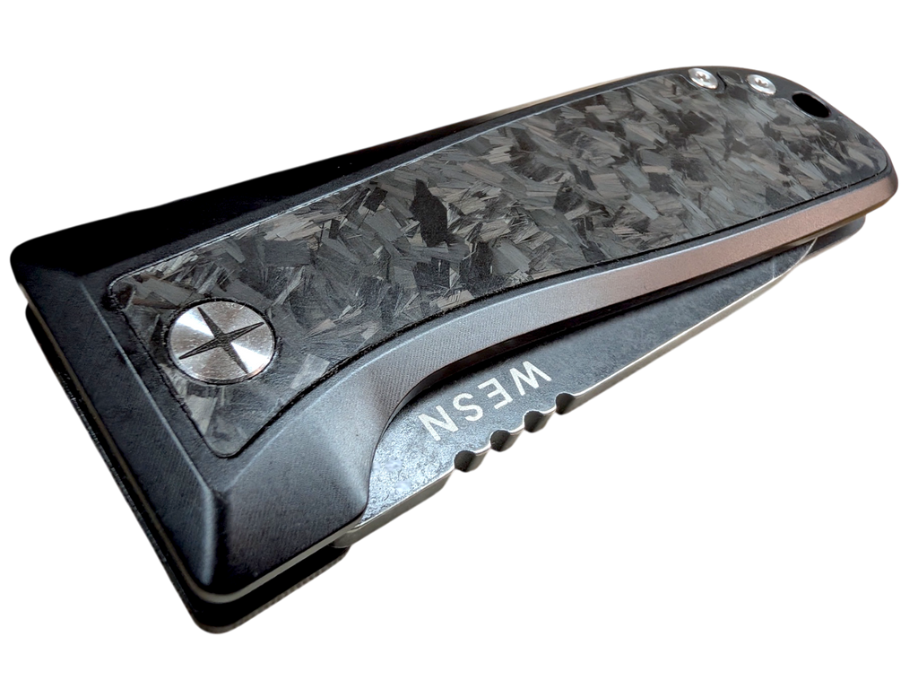2.8" CPM S35VN, PVD & Titanium - WESN X C+C : THE ALLMAN Knife ( NEW! )