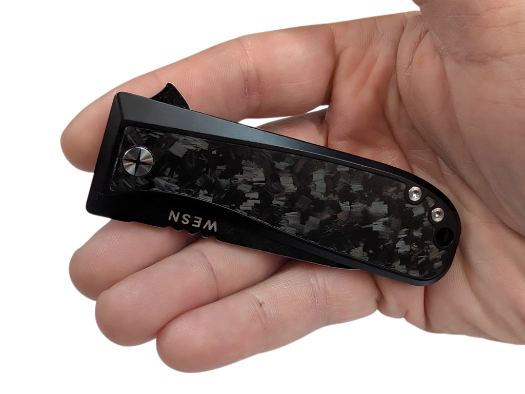 2.8" CPM S35VN, PVD & Titanium - WESN X C+C : THE ALLMAN Knife ( NEW! )
