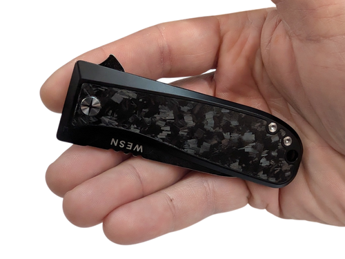 2.8" CPM S35VN, PVD & Titanium - WESN X C+C : THE ALLMAN Knife ( NEW! )