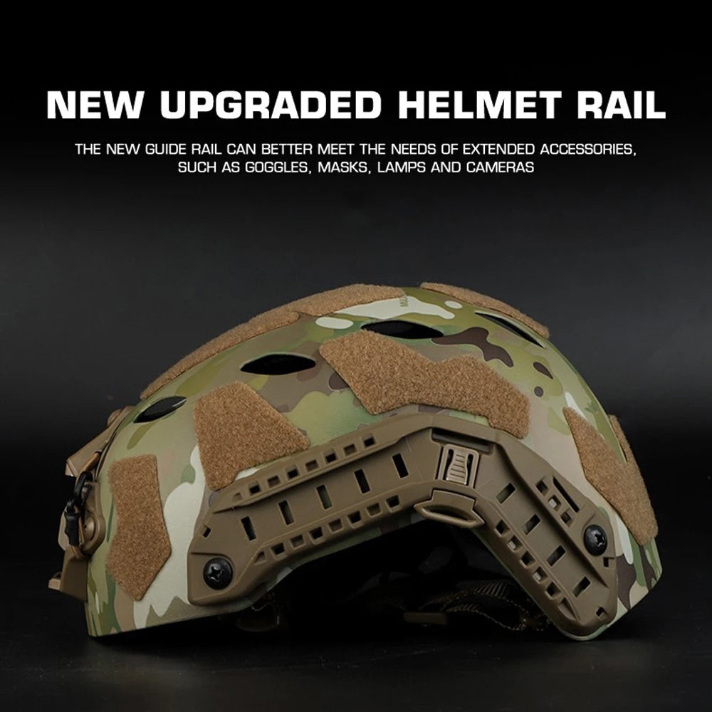 Super High-Cut Tactical-Style Helmet – Simplified Version